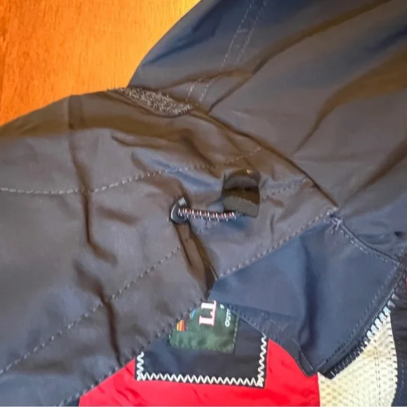 Men's L.L. BEAN Blue Full Zip Hooded Wind stopper Jacket Size L - Picture 13 of 13